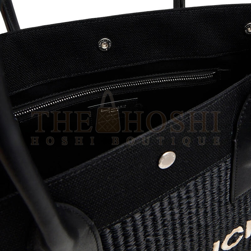 Y51 RIVE GAUCHE SMALL TOTE BAG IN RAFFIA AND LEATHER 6174812M21E1050 (39*31*18cm) Master Quality